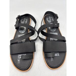 SOREL Ella Criss‎ Cross Sandals, Black,  Size 7.5 NWOB